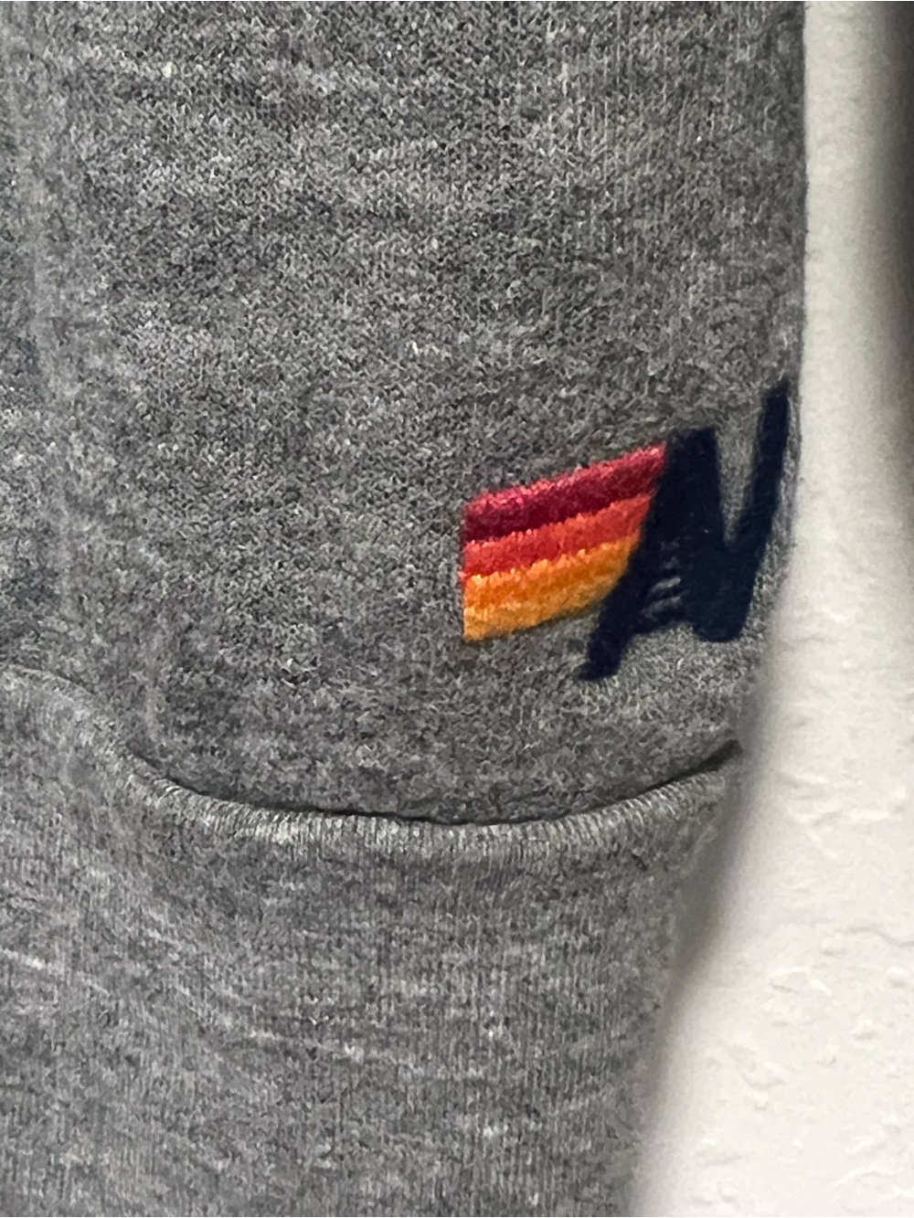 Aviator Nation Gray Lightning Bolt Crewneck Sweatshirt, Size M - Picture 7 of 8